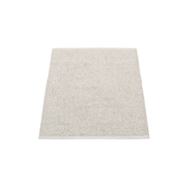 Svea Plastic Rug, stone metallic/fossil grey, Pappelina