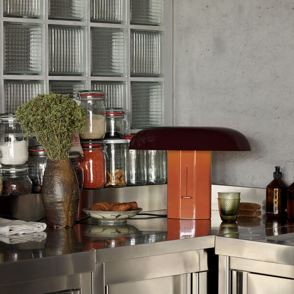 Montera JH42 Table Lamp, amber/ruby, &Tradition