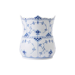 Blue Fluted Half Lace Vintage Vase, Royal Copenhagen