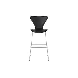 Series 7™ 3197 Front Upholstered Counter Stool, Essential black, Fritz Hansen