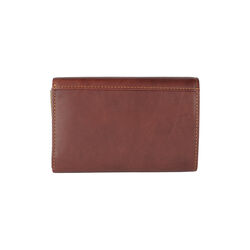 3 fold wallet with coin pocket, dark brown, Tony Perotti