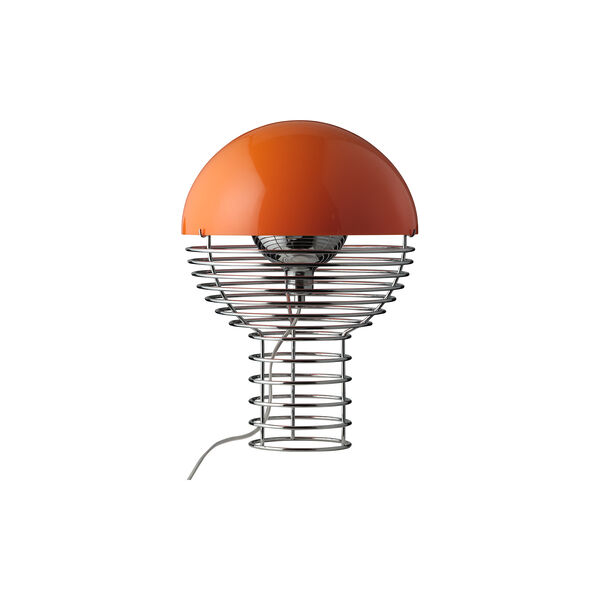 Wire Table Lamp, orange, Verpan