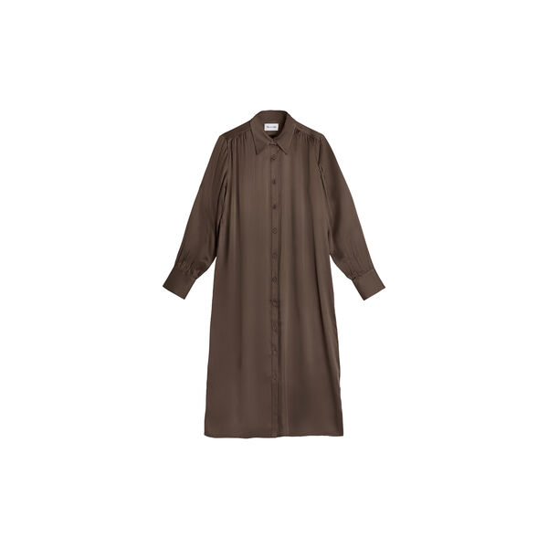 3176 Matt - Asia Dress Long, dark brown, SAND Copenhagen