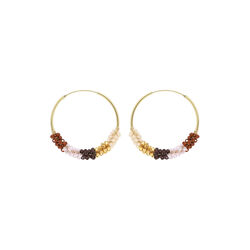 Cindy Earrings, cappuccino, Nuni Copenhagen