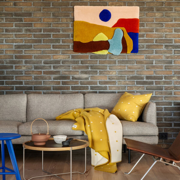 PASTILLE Cushion, sun yellow, R&oslash;ros Tweed