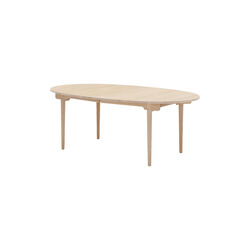 CH338 Dining Table, white oiled oak, Carl Hansen & S&oslash;n