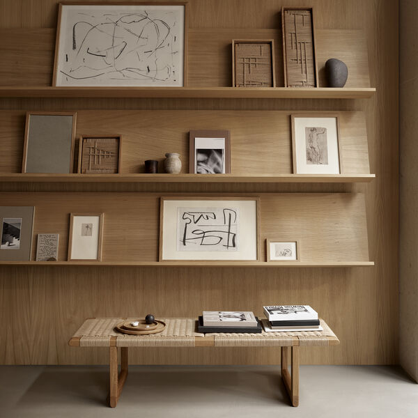 BM0488L Table Bench, oiled oak/natural BM0488L Table Bench, oiled oak/natural, Carl Hansen & Søn