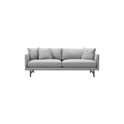 5552 Calmo 95 2-seater Sofa, grey/smoked oak, Fredericia Furniture