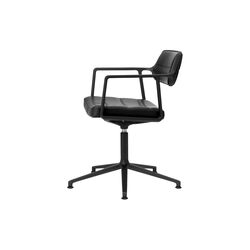 VIPP453 Swivel+ Chair with Gliders, black/black, Vipp