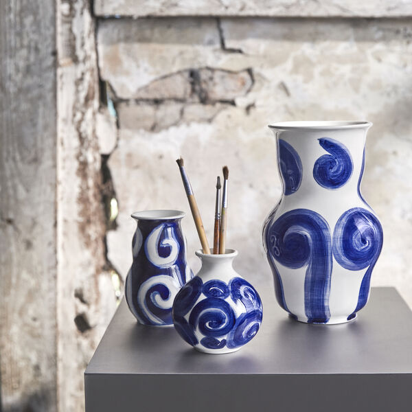 Tulle Vase, blue, K&auml;hler