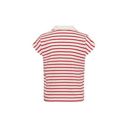 PfiaIW Polo Tshirt, red slim stripe, InWear