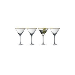 Palermo Gold Martini Glass 4 stk., Lyngby Glas