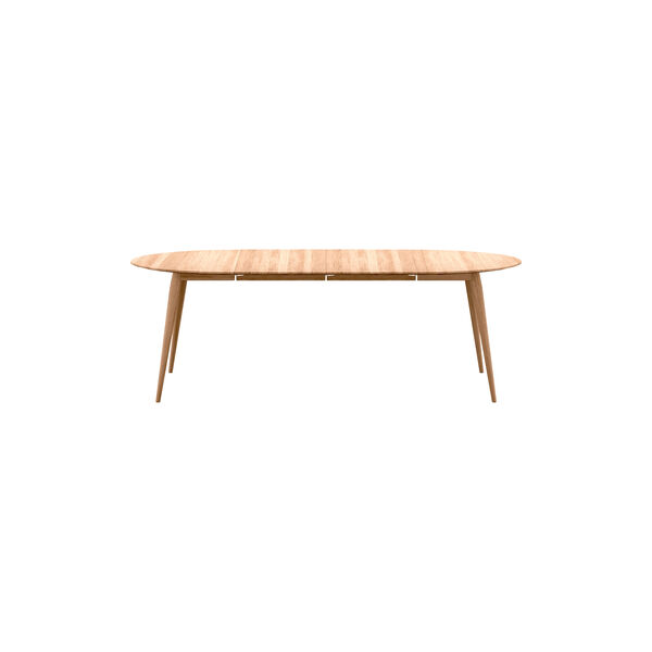 PLAYdinner Round &Oslash;220 Dining Table with Extension incl. 2 Extension Leaves, natural oiled oak, Bruunmunch Furniture