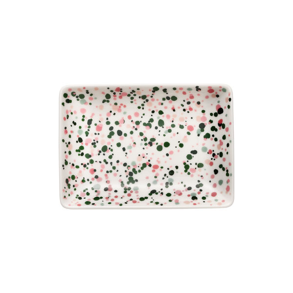 Helle A6 Plate, pink-green, Iittala