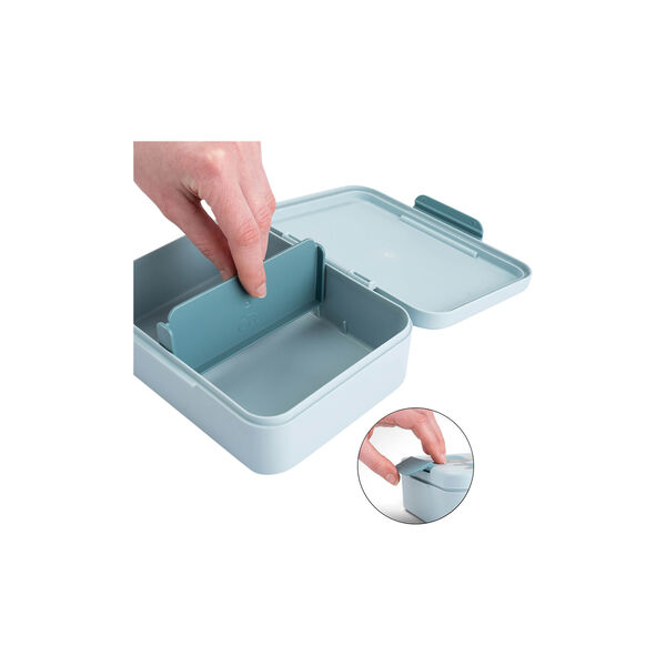 Tiny Farm Lunch Box with Divider, blue Tiny Farm Lunch Box with Divider, blue, Done by Deer