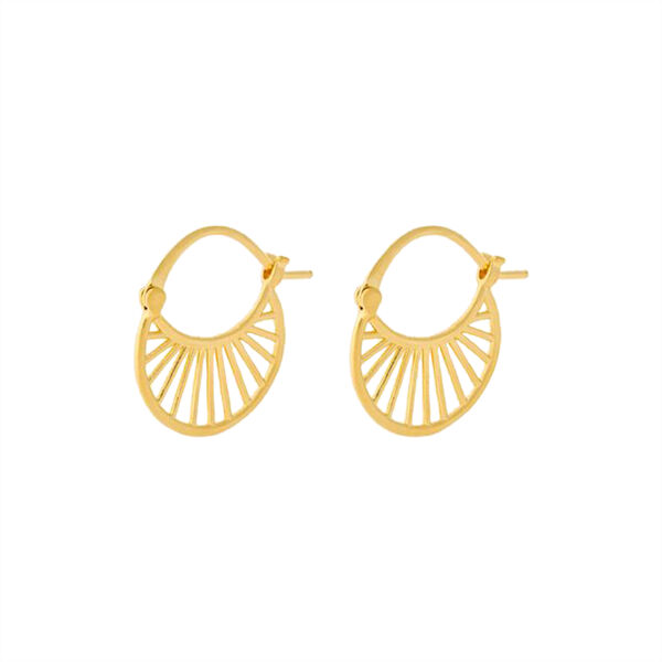 Small Daylight Earrings, gold, Pernille Corydon Jewellery