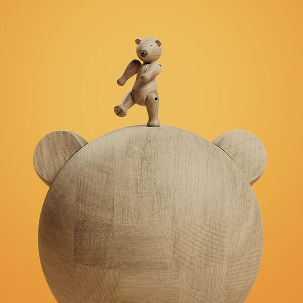 Multi-pack liliput oak 3 pcs., Kay Bojesen Denmark