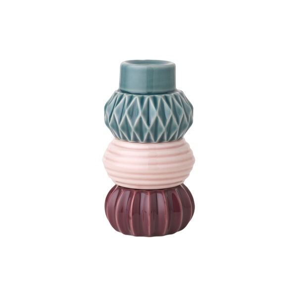 Samsurium Candlestack, dark blue/powder/aubergine, Dottir Nordic Design