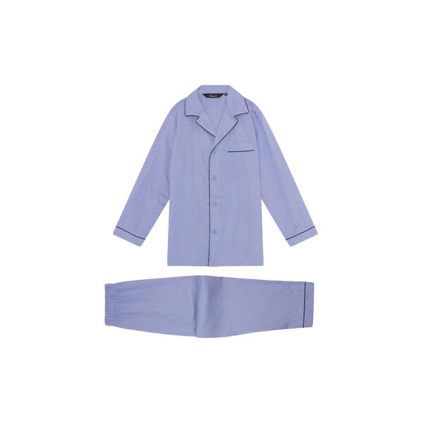 Rome Pyjamas, light blue/navy piping, Ambassador 1867