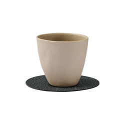 Hippo glass mat Circle, anthracite, LIND DNA