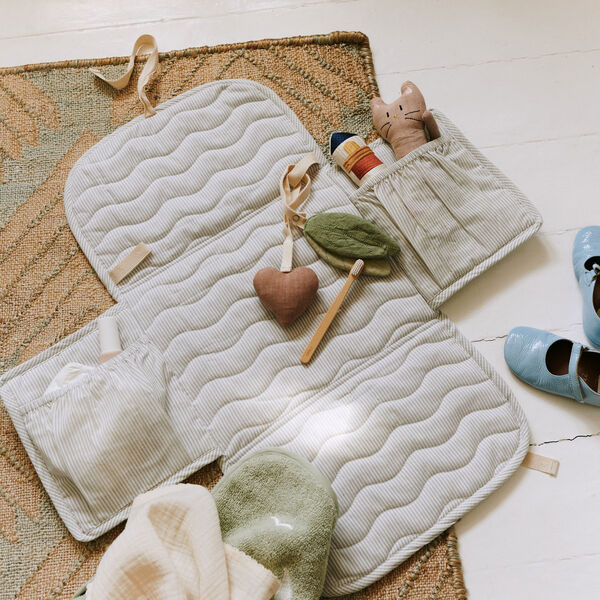 River Changing Mat, dew stripe, Dear April