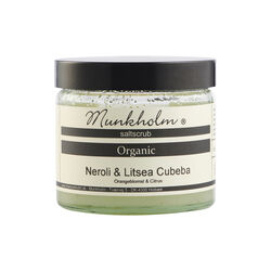 Organic Salt Scrub, neroli & lisea cubeba, Munkholm