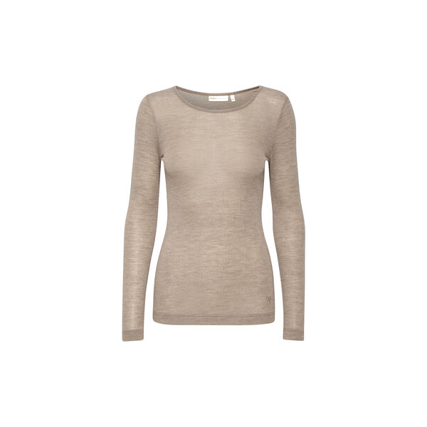 FangIW T-Shirt LS, oatmeal melange FangIW T-Shirt LS, oatmeal melange, InWear