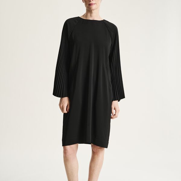 Yume dress with plisse detail, black, BITTE KAI RAND