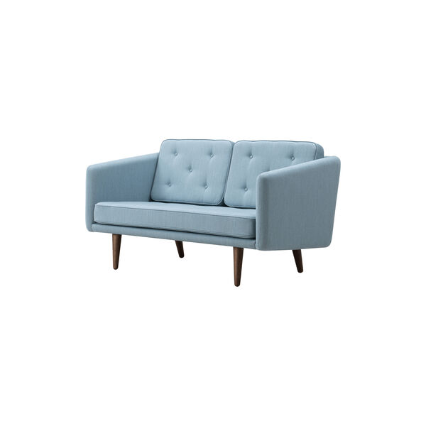FF2002 No. 1 Sofa 2P 143 cm,mood 3103/smoked oak stained, Fredericia Furniture