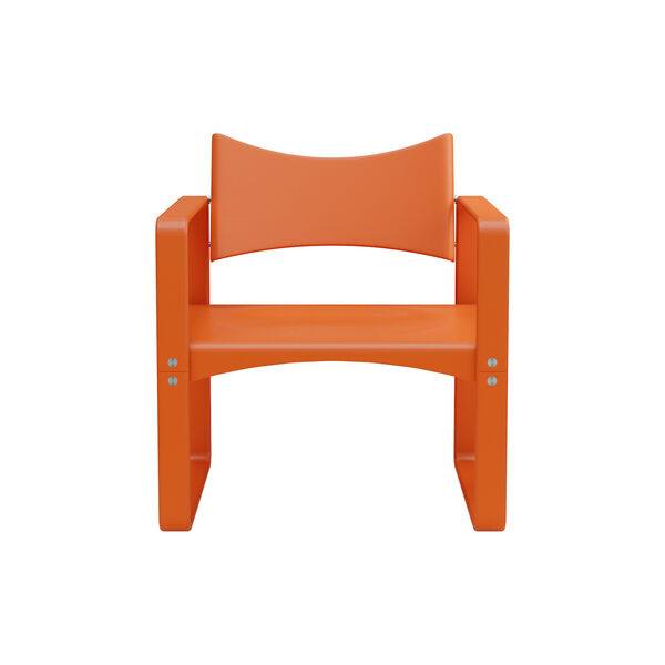 270 F Lounge Chair, orange, Verpan