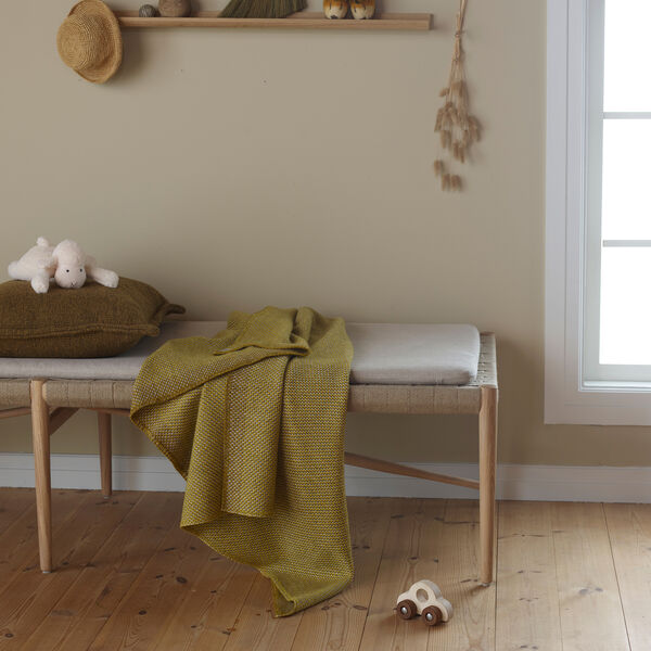 UNA Half Size Throw, ochre, R&oslash;ros Tweed