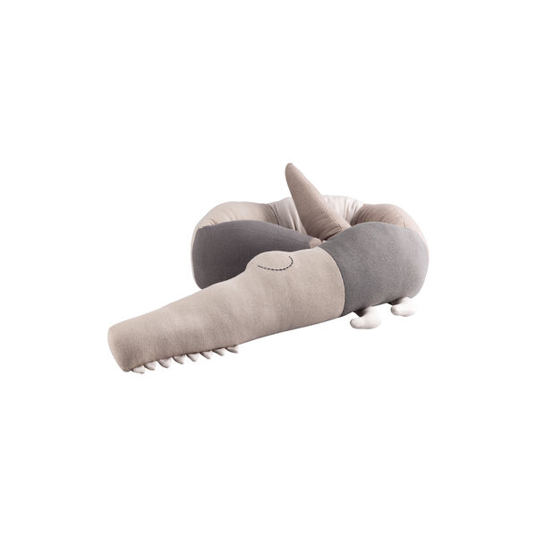Sleepy Croc Knitted Cushion, seabreeze beige Sleepy Croc Knitted Cushion, seabreeze beige, Sebra
