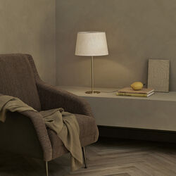 CDC. 1 Lounge Chair, Around Bouclé 141/antique brass, GUBI