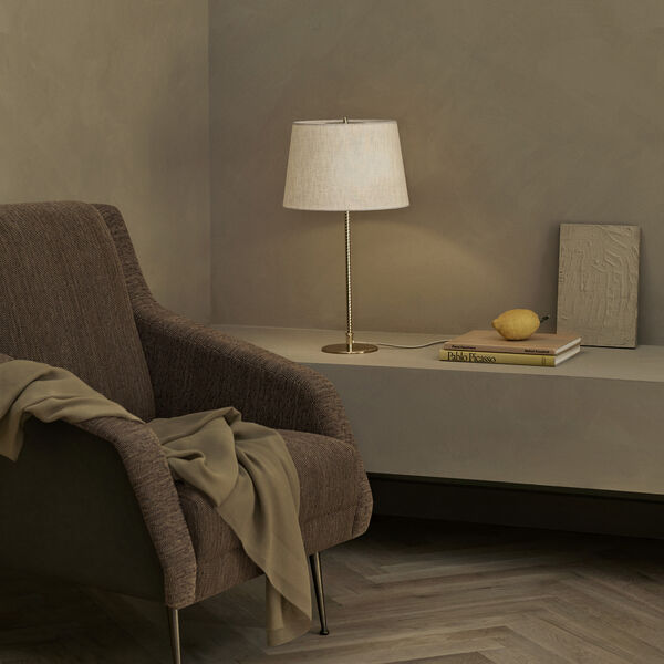 CDC. 1 Lounge Chair, Around Bouclé 141/antique brass, GUBI