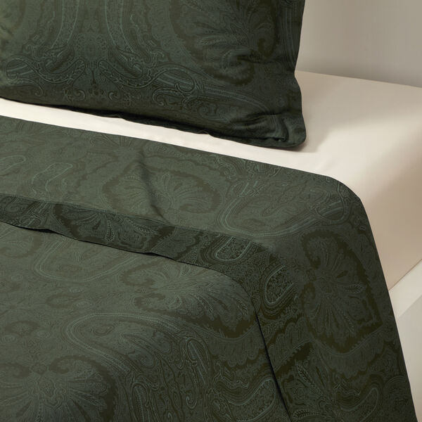 Doncaster Flat Sheet, dark green, Ralph Lauren Home