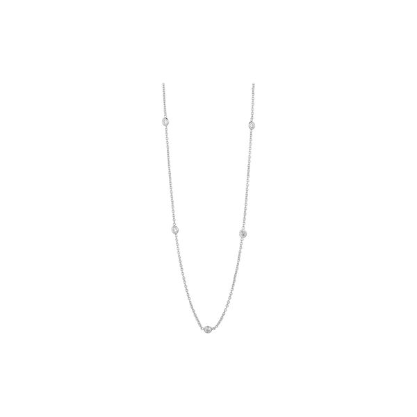 Necklace with Zircons, silver, Pure by Nat