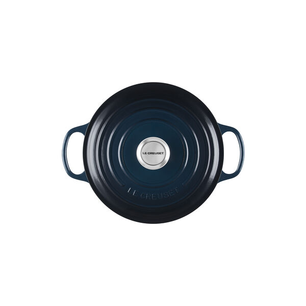 Signature round cast iron pot &Oslash; 24 cm, nuit, Le Creuset