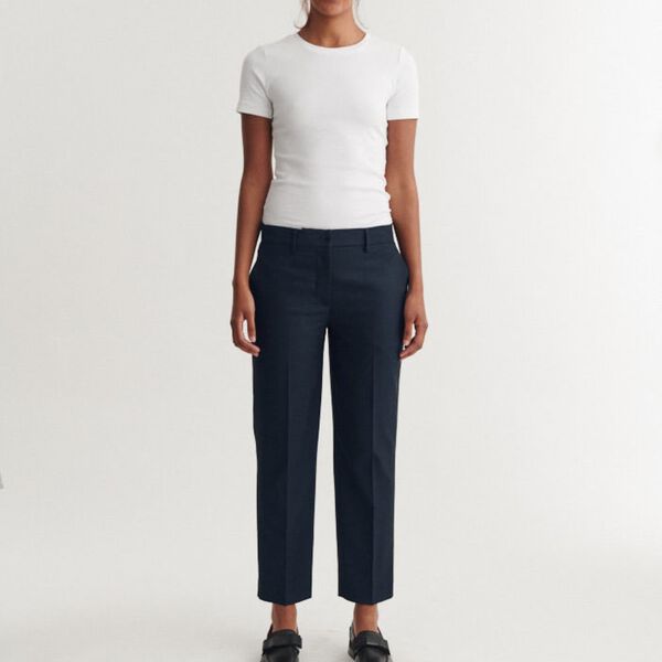 Radi Slim Pants, navy melange, Basic Apparel