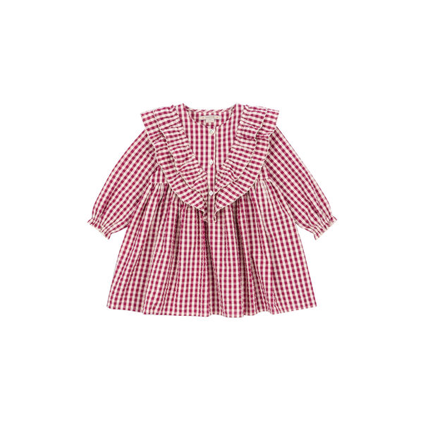 Kim Dress, sangria/butter check, Konges Sløjd