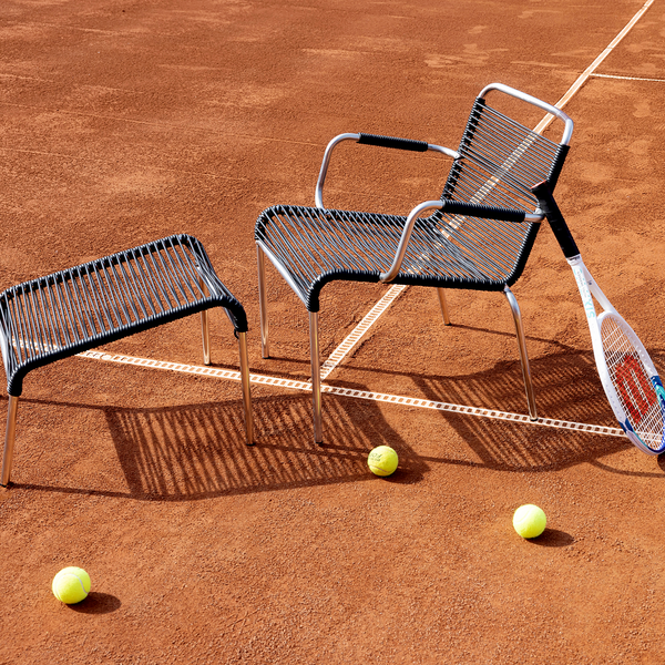 Mya Outdoor Lounge Chair with Armrests, black Mya Outdoor Lounge Chair with Armrests, black, FIAM