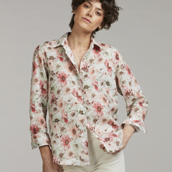 Siri Shirt, light orange pattern, Stenstr&ouml;ms