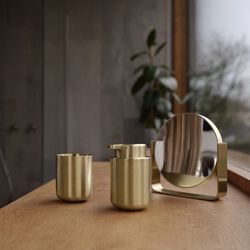 Ume Toothbrush Mug, brass, Zone Denmark