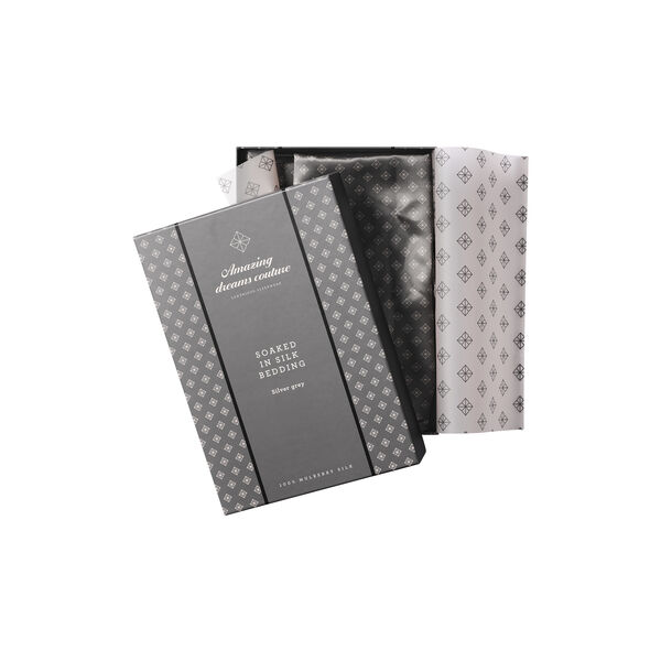 Amazing Dreams Soaked In Silk bed linen, silver grey, Amazing Space