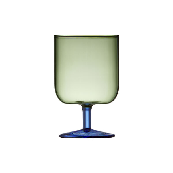 Torino Wine Glass 2 pcs, green/blue Torino Wine Glass 2 pcs, green/blue, Lyngby Glas