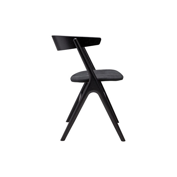 Sibast No 9 Dining Chair, black lacquered oak/dark grey Sibast No 9 Dining Chair, black lacquered oak/dark grey, Sibast Furniture