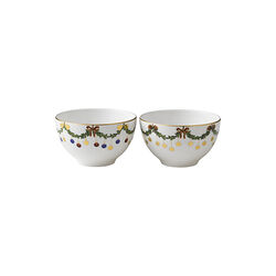 Star Fluted Christmas Bowl 30 cl, 2 pcs, Royal Copenhagen