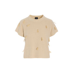 Kamitto Short-sleeved fringe blouse, bast, BITTE KAI RAND