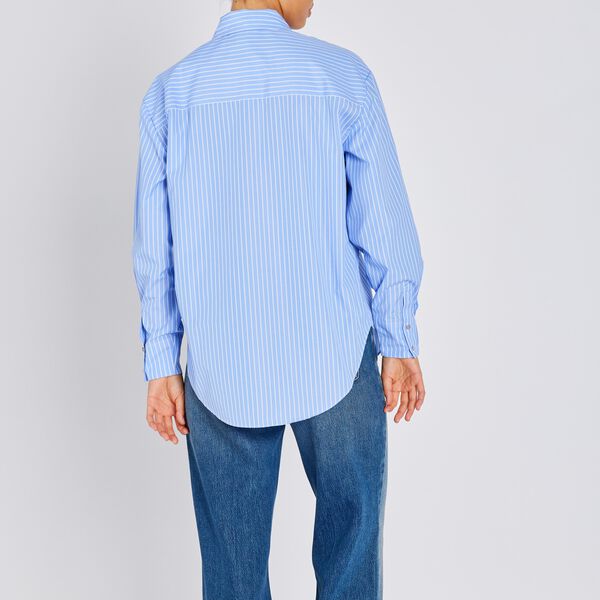MesquiteBBBela Shirt, blue stripe, Bruuns Bazaar