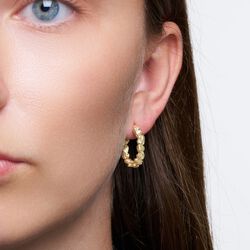 Gretha hoops Large, gold plated, Pure by Nat