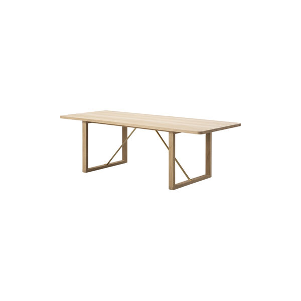 BM67 Coffee Table, soap treated oak/brass, Fredericia Furniture